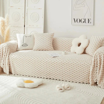 CHENILLO – Plush Chenille Sofa Cover with Anti-Scratch Protection