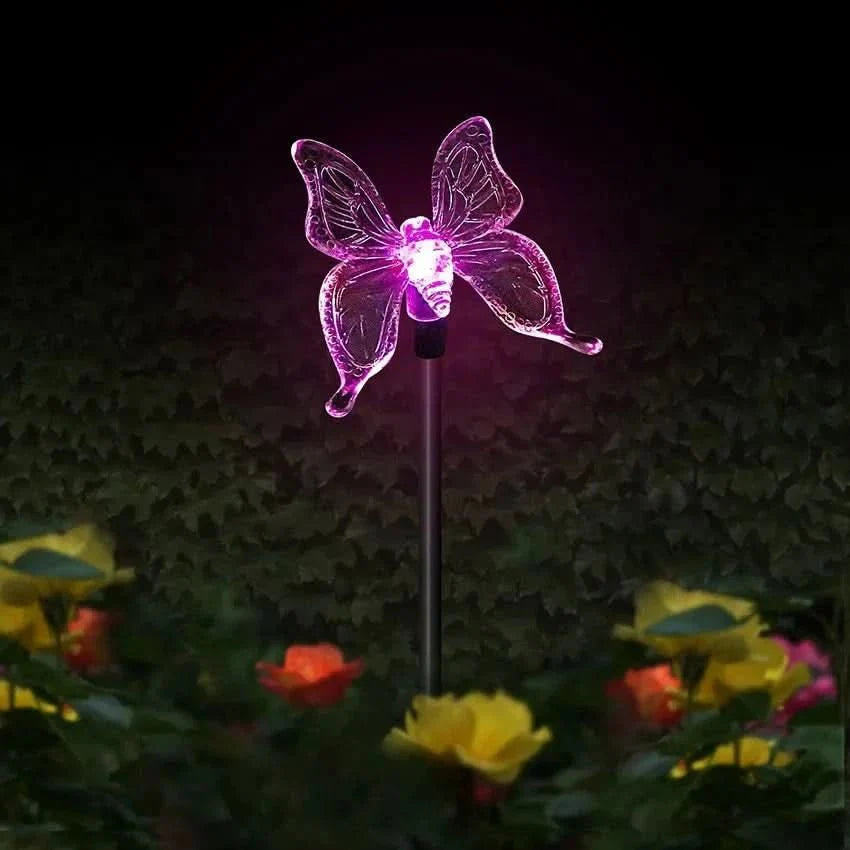 SolarGlow - Butterfly LED garden lamp