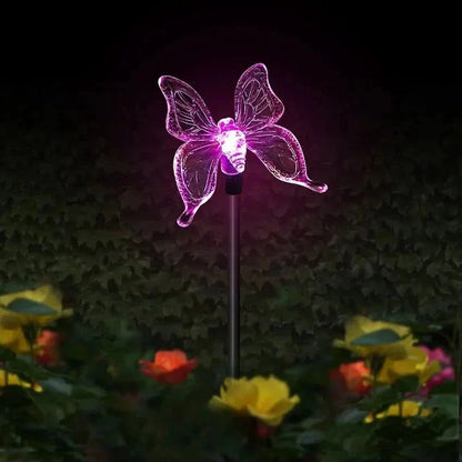 SolarGlow - Butterfly LED garden lamp