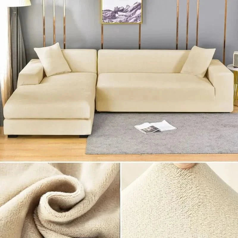 SamtLux sofa cover - Elastic & luxurious for every living room
