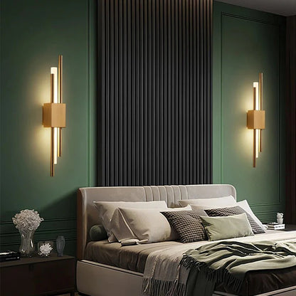 COPERLINE – Modern LED Wall Light made of Metal & Acrylic with 3 Light Colors