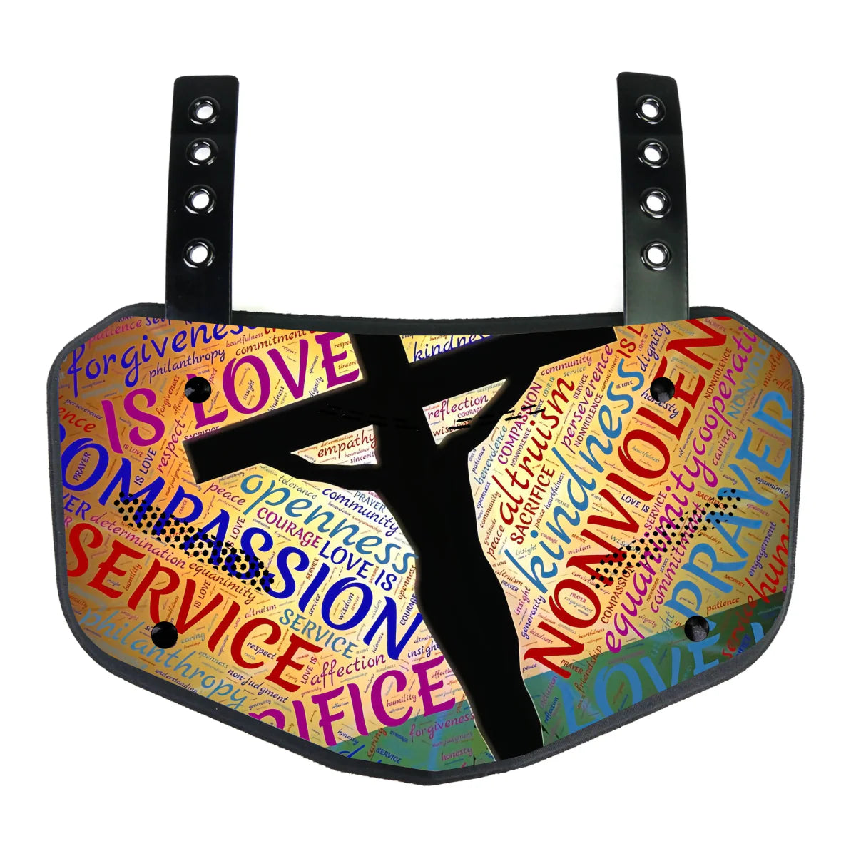 GRIDGUARD – American Football back protection plate for adults with shock absorption & ventilation system