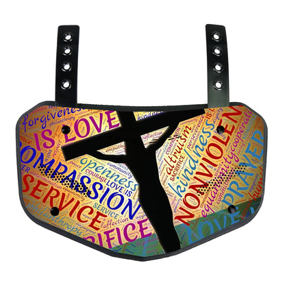 GRIDGUARD – American Football back protection plate for adults with shock absorption & ventilation system