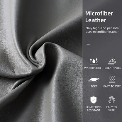 CALMDEN – Orthopedic dog sofa made of microfiber leather with waterproof bolster design