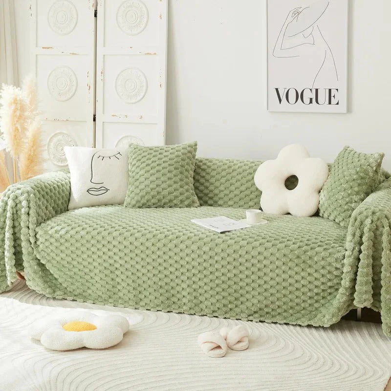 CHENILLO – Plush Chenille Sofa Cover with Anti-Scratch Protection