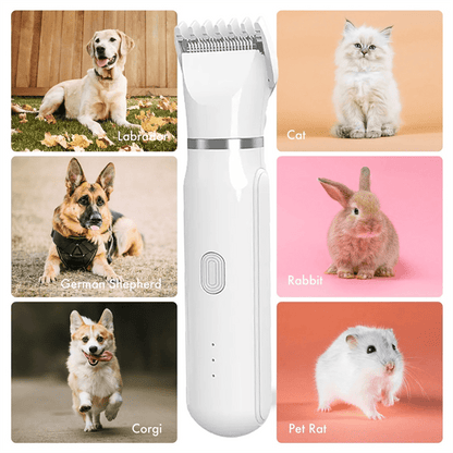 PetGroom Pro - 4-in-1 pet trimmer (coat & claw care in one device)