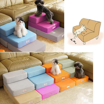 DOGSTEP PRO - Luxury dog steps for safe access to couch & bed