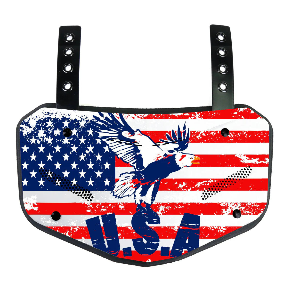 GRIDGUARD – American Football back protection plate for adults with shock absorption & ventilation system