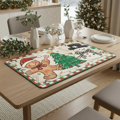 SNOWMATIQ – Christmas kitchen mat for drying & decorative purposes
