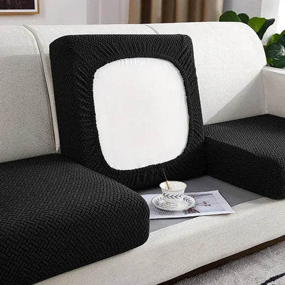 JACQUARDFIT – Elastic jacquard sofa cover for seat cushions & all-around protection