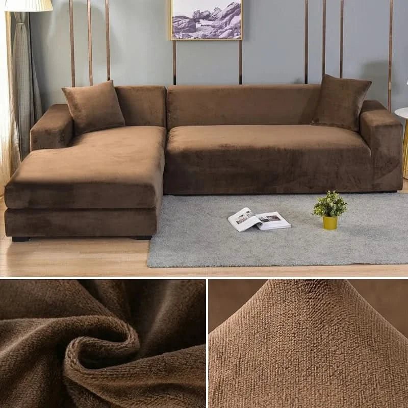 SamtLux sofa cover - Elastic & luxurious for every living room
