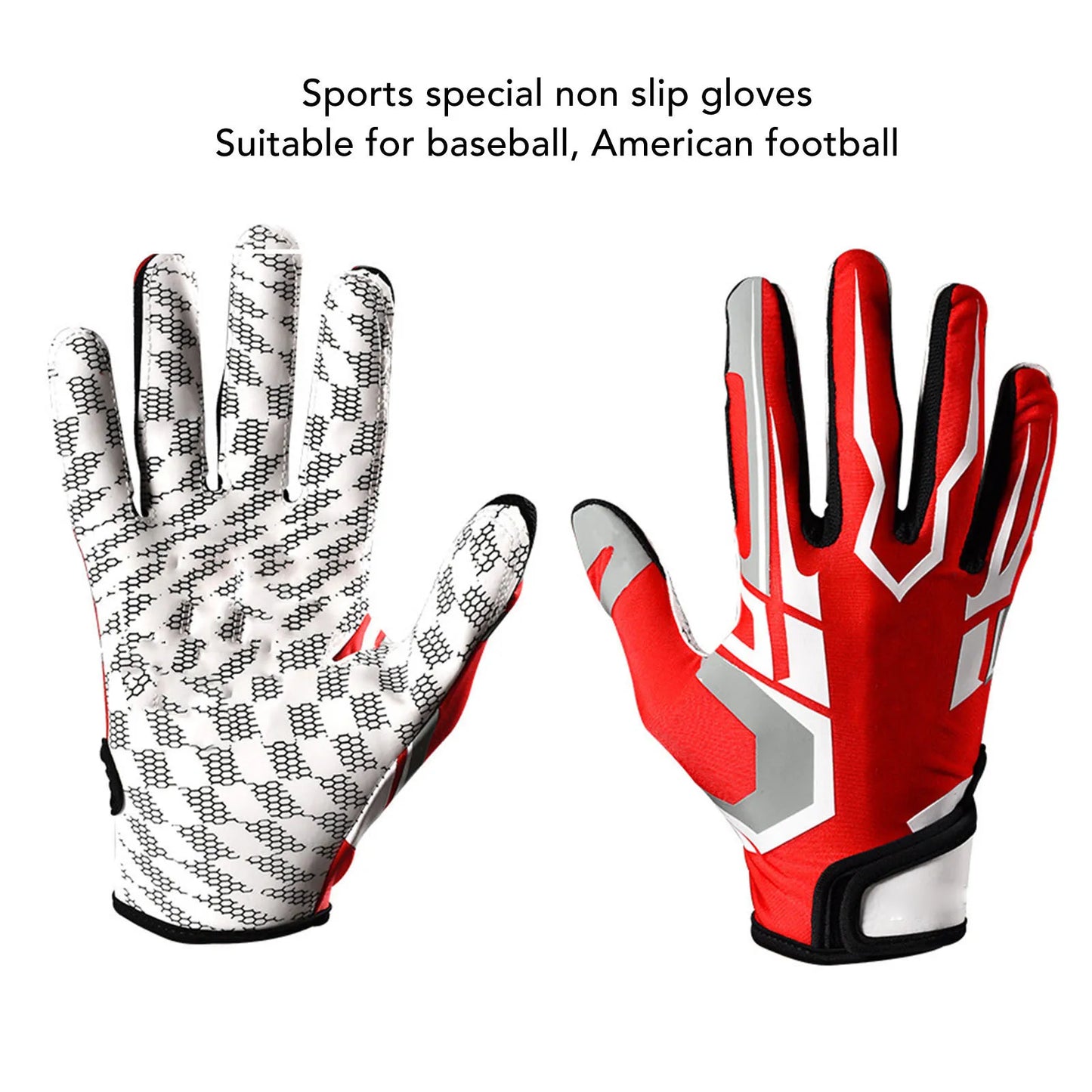 GRIPSTER – Non-slip baseball & football gloves with high grip and protective padding for youth & adults