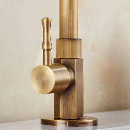 GoldenSwan Faucet – Antique Swan Neck Brass Kitchen Tap
