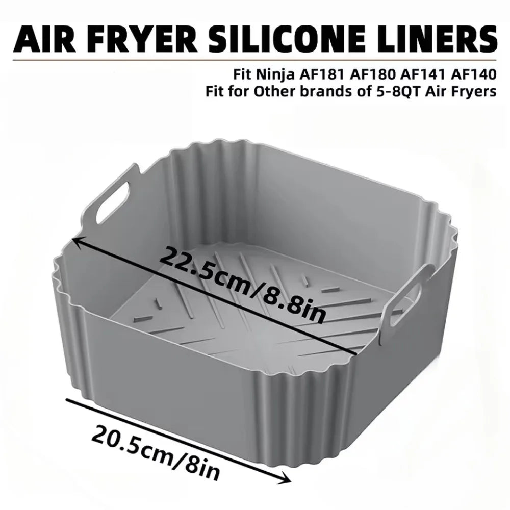 FRYLINER – Silicone Insert for the Air Fryer for Clean, Non-Stick Cooking