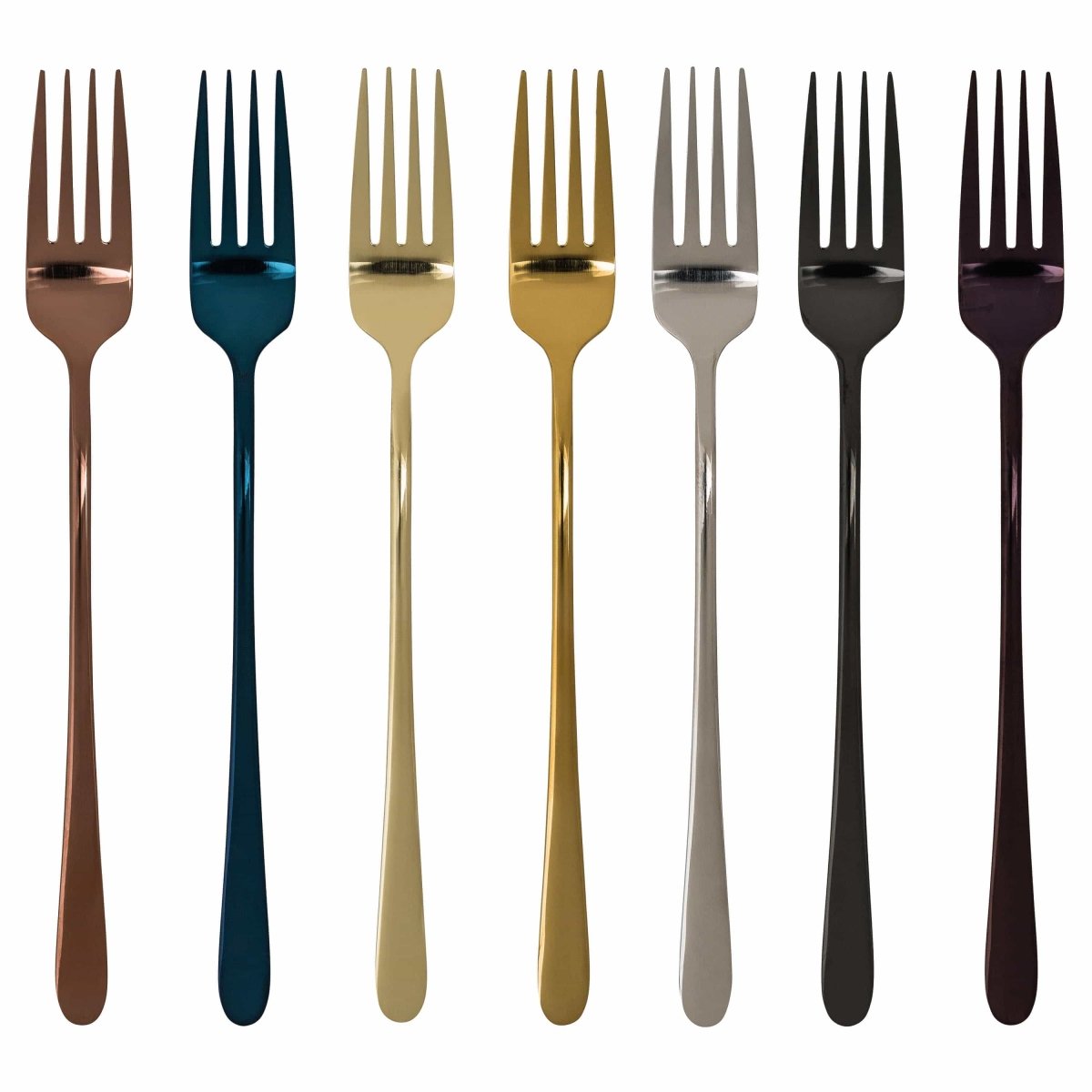 Lustora – Noble dining fork with robust, shiny coating