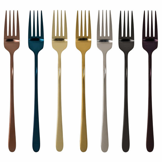 Lustora – Noble dining fork with robust, shiny coating