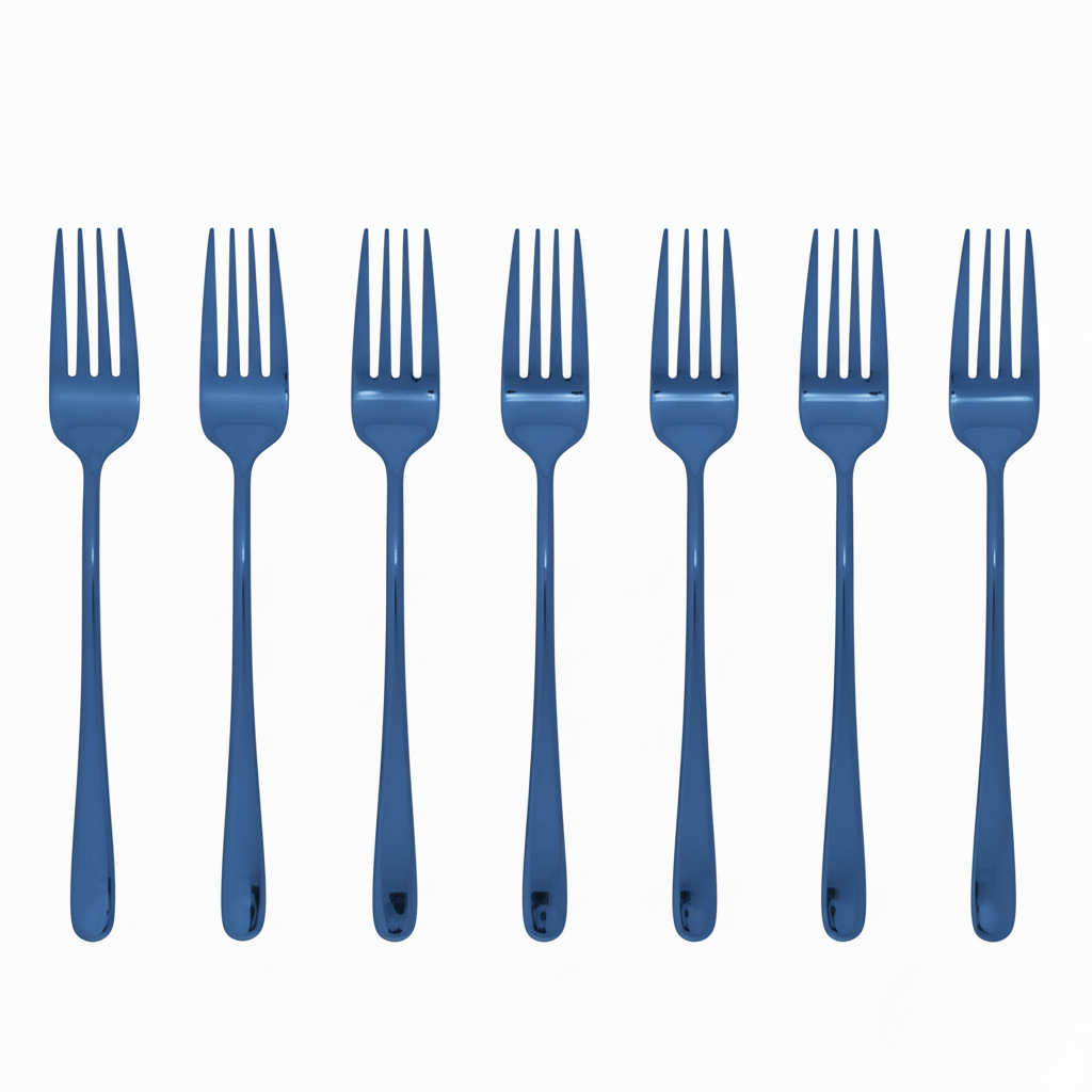 Lustora – Noble dining fork with robust, shiny coating