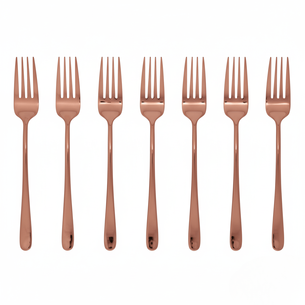 Lustora – Noble dining fork with robust, shiny coating