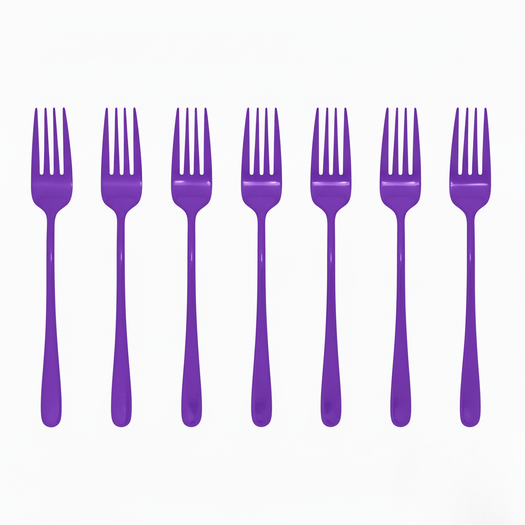 Lustora – Noble dining fork with robust, shiny coating