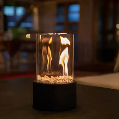 SleekFlame - Table fireplace without smoke for stylish indoor & outdoor use