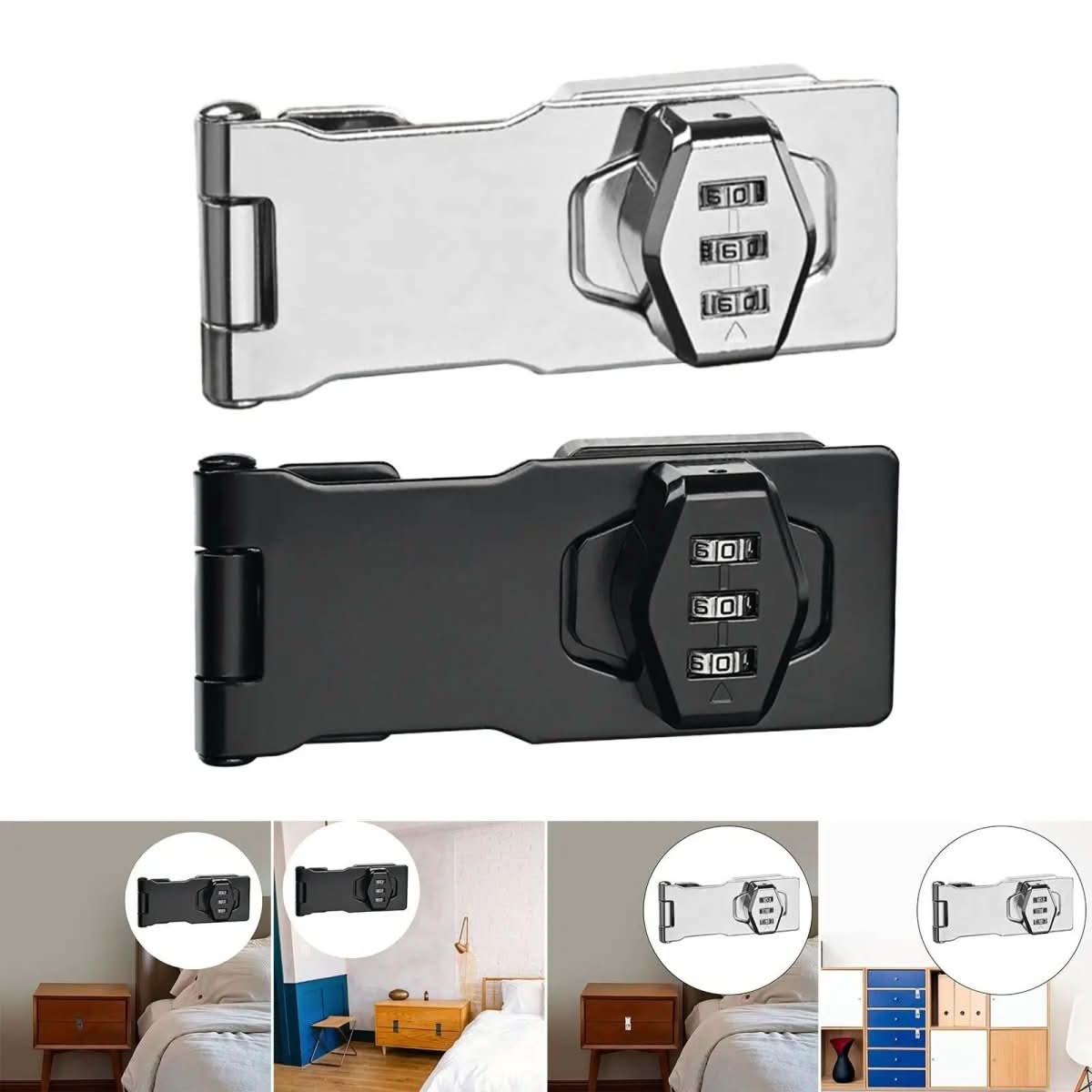 SecureLock – Keyless Combination Lock made of Zinc Alloy & Iron