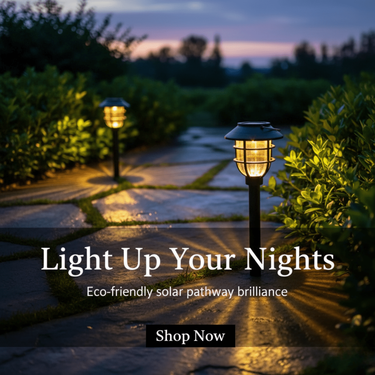 SUNTRAIL – Solar-powered LED garden path lights for safe outdoor lighting