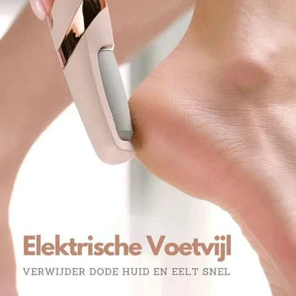 Pediluxe - Electric foot care device with dual-speed motor for smooth & silky feet
