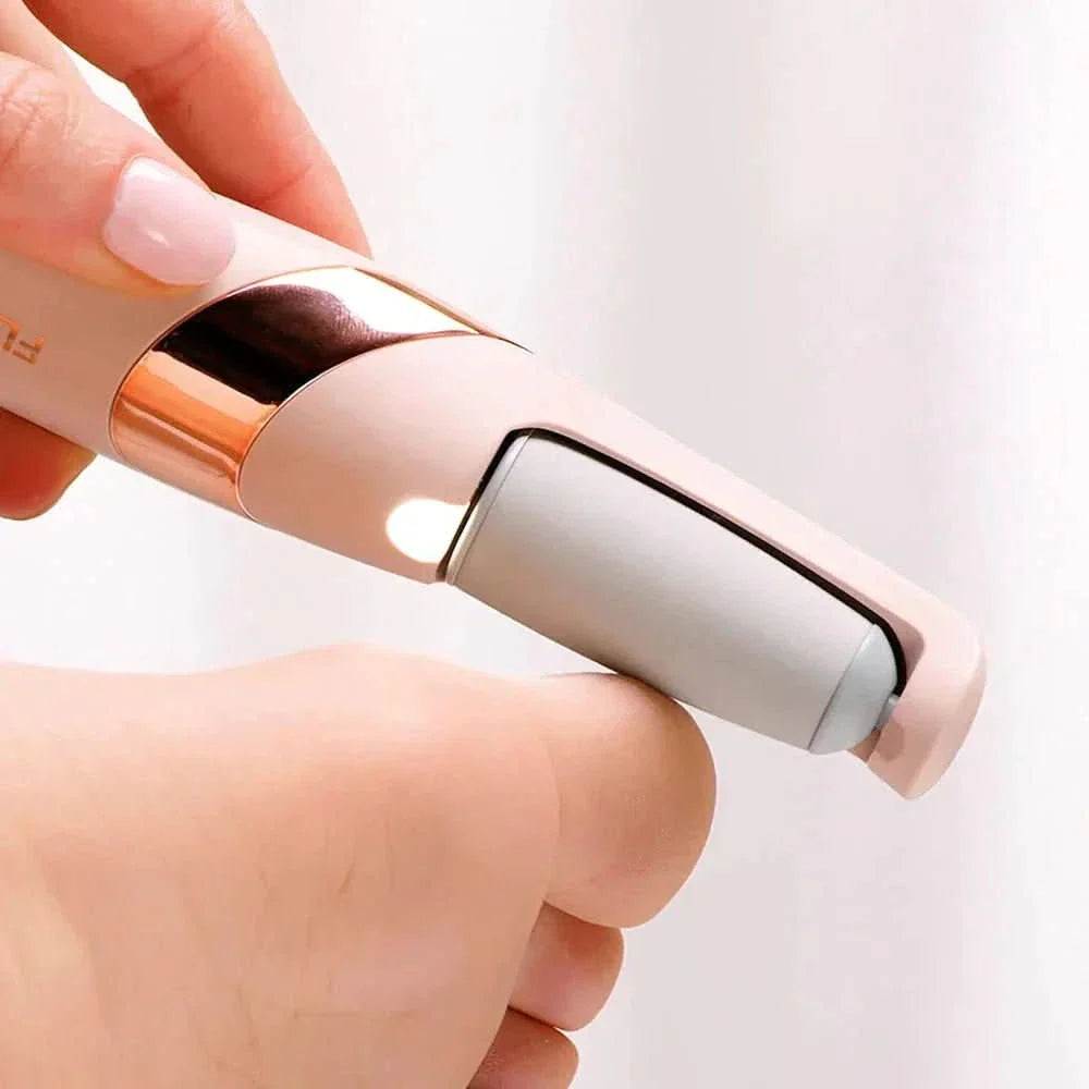 Pediluxe - Electric foot care device with dual-speed motor for smooth & silky feet
