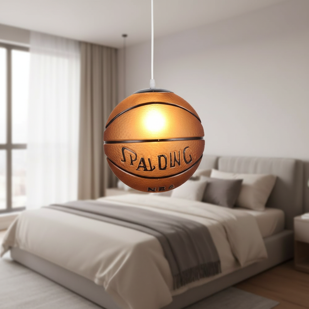 GOALGLOW - Stylish LED ceiling light with football motif for children's rooms