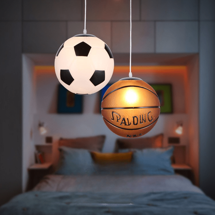 GOALGLOW - Stylish LED ceiling light with football motif for children's rooms