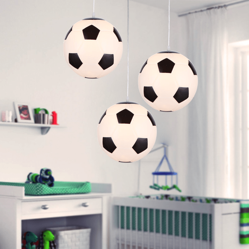 GOALGLOW - Stylish LED ceiling light with football motif for children's rooms