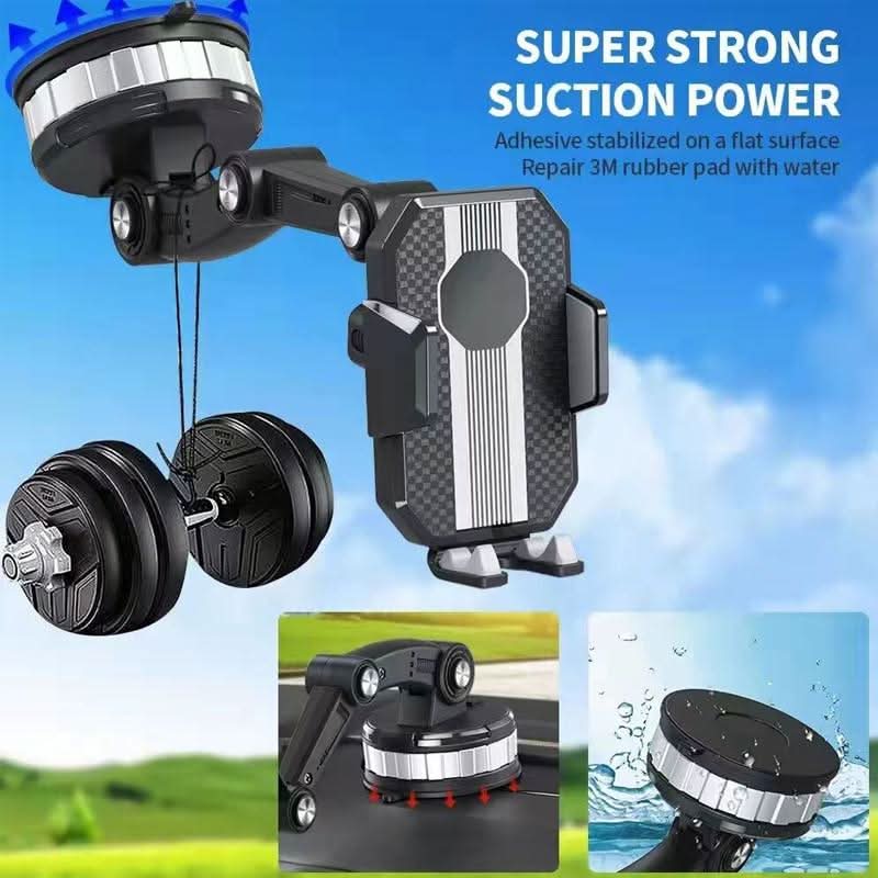 Super adsorption - 360° mobile phone holder with strong suction cup attachment