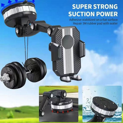 Super adsorption - 360° mobile phone holder with strong suction cup attachment