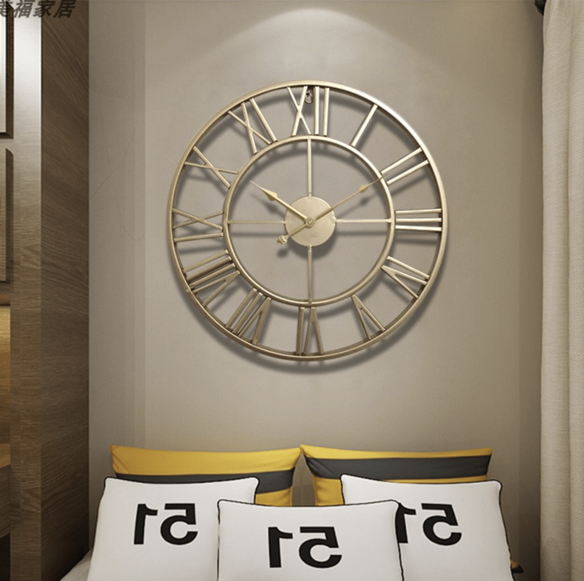 CHRONORA – Skeleton Wall Clock Made of Wrought Iron with Silent Movement