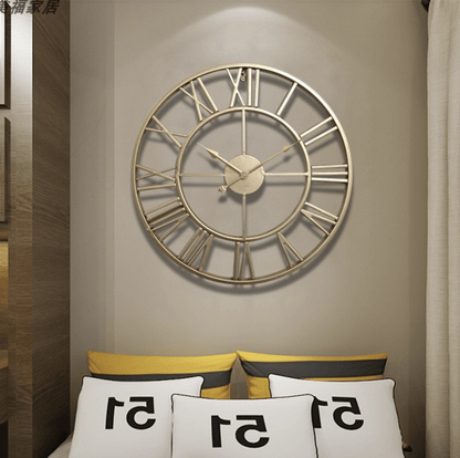 CHRONORA – Skeleton Wall Clock Made of Wrought Iron with Silent Movement