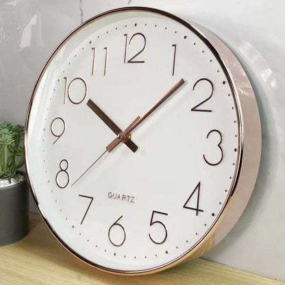 SMOOTHTIME – 12-inch silent, non-ticking wall clock for modern decor