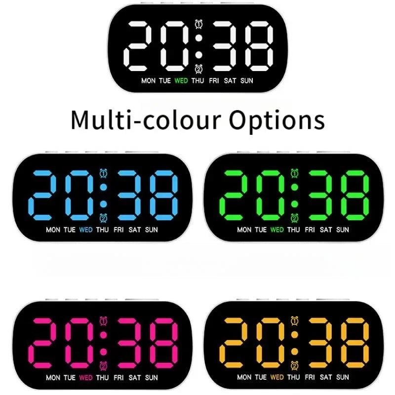 DAYFLOW – Digital LED Alarm Clock with Dual Alarm & Temperature Display