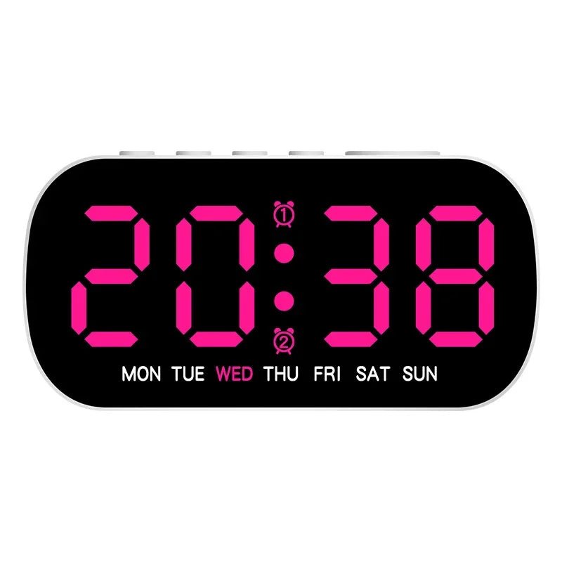 DAYFLOW – Digital LED Alarm Clock with Dual Alarm & Temperature Display