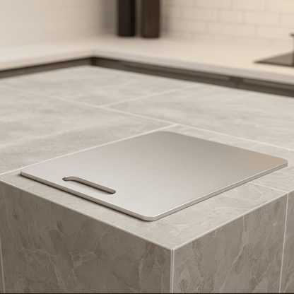 PRISMSTEEL – Titanium Stainless Steel Cutting Board for Clean & Hygienic Preparation