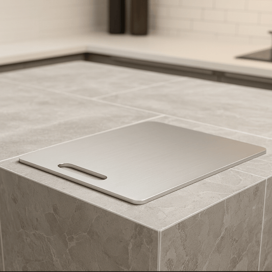 PRISMSTEEL – Titanium Stainless Steel Cutting Board for Clean & Hygienic Preparation