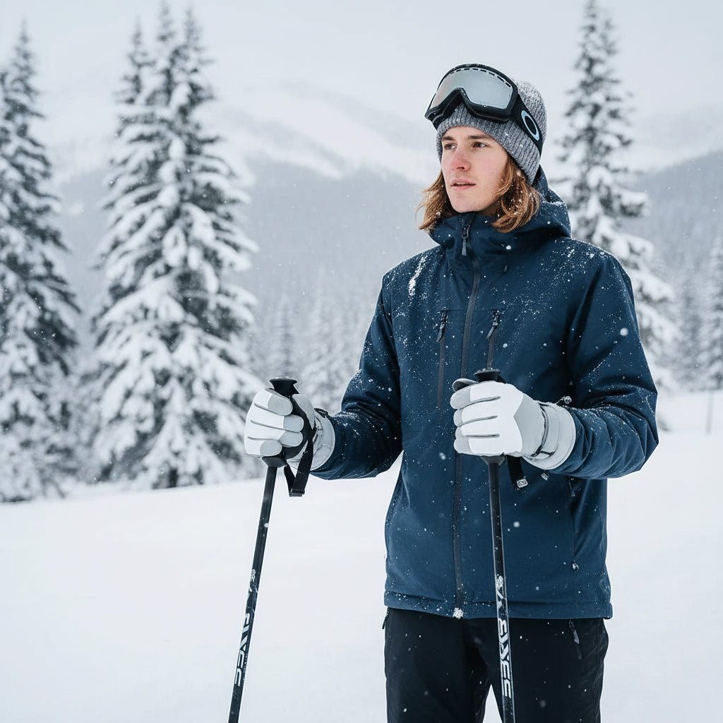 GLACIERTACT – Thermal winter gloves for skiing, waterproof, non-slip & touchscreen compatible