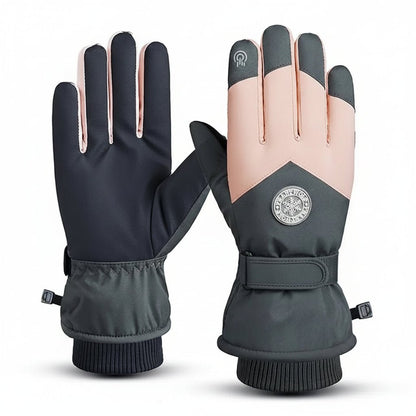 GLACIERTACT – Thermal winter gloves for skiing, waterproof, non-slip & touchscreen compatible