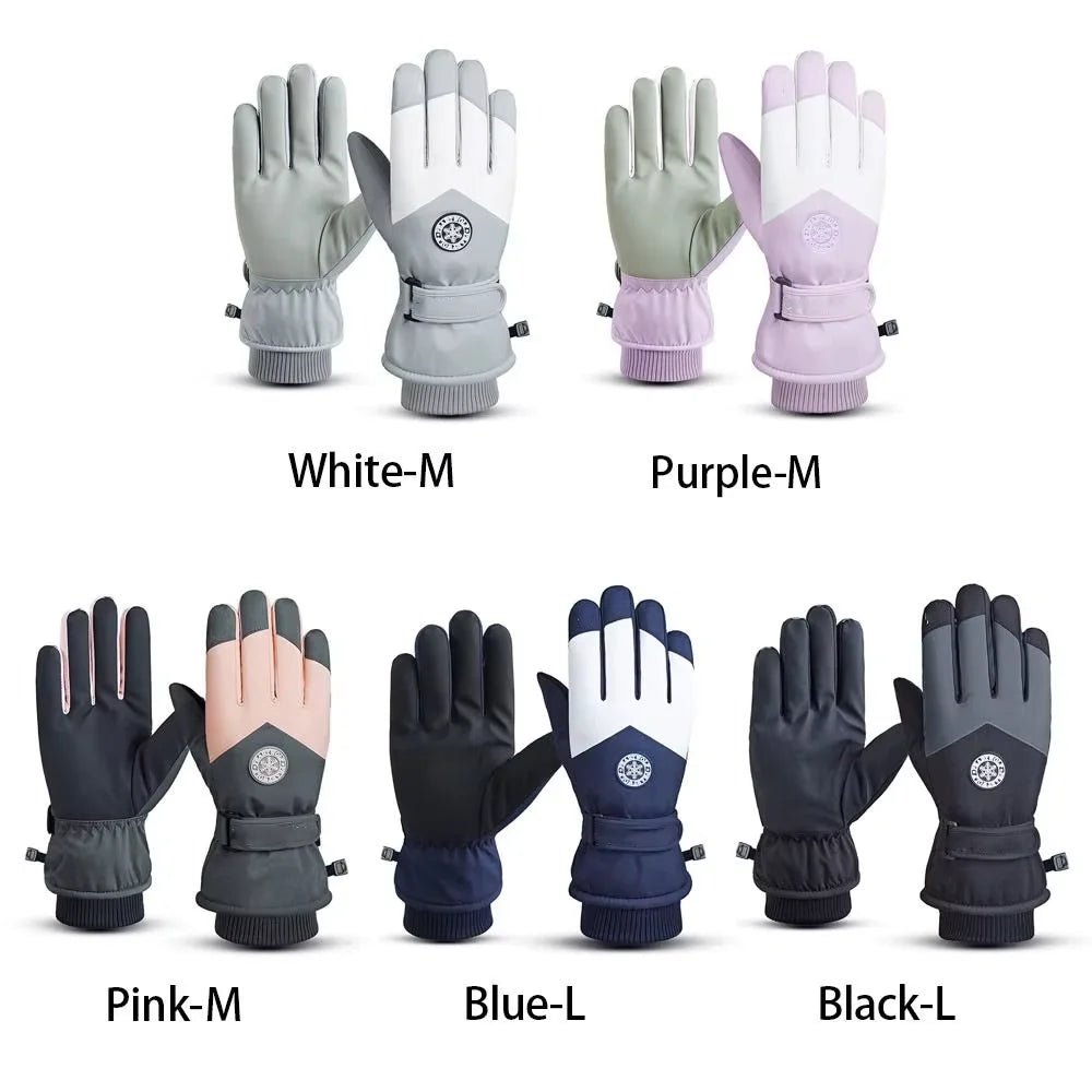 GLACIERTACT – Thermal winter gloves for skiing, waterproof, non-slip & touchscreen compatible