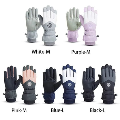 GLACIERTACT – Thermal winter gloves for skiing, waterproof, non-slip & touchscreen compatible