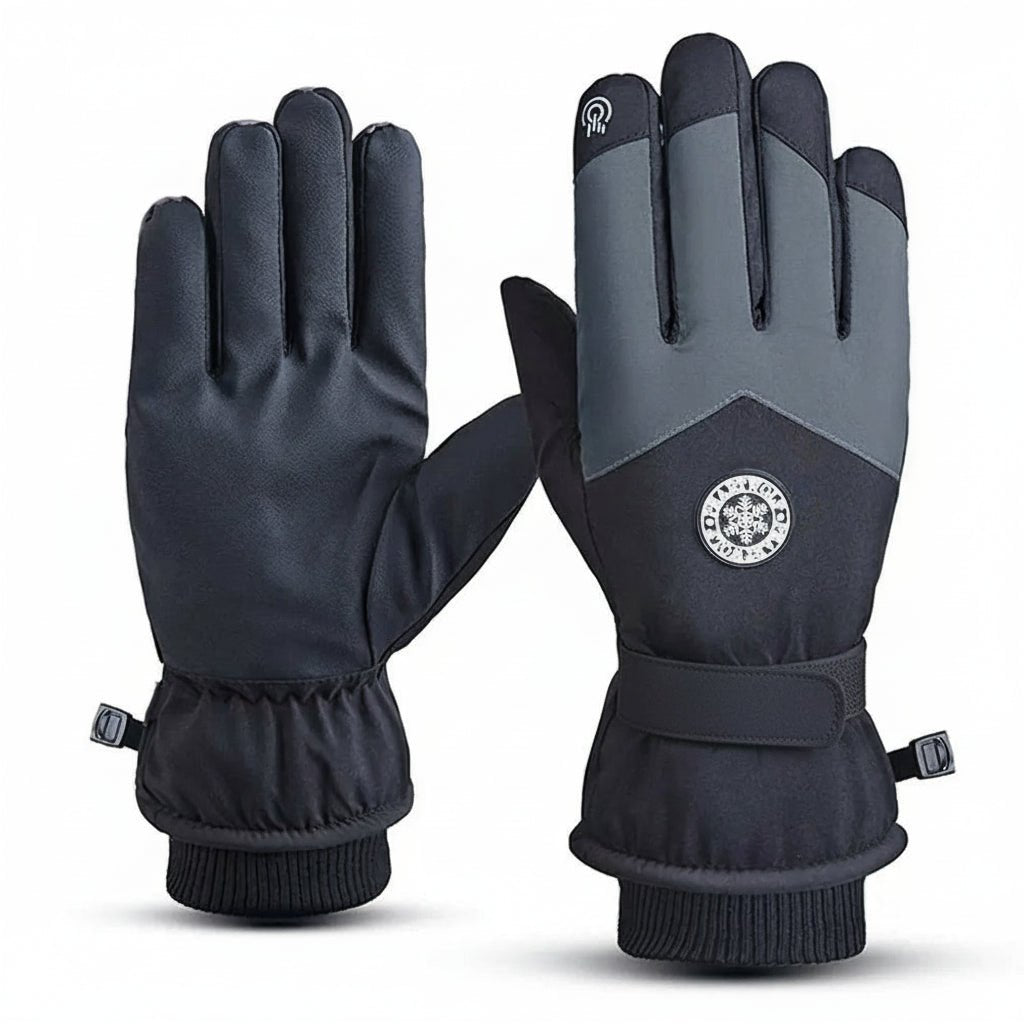 GLACIERTACT – Thermal winter gloves for skiing, waterproof, non-slip & touchscreen compatible