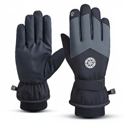 GLACIERTACT – Thermal winter gloves for skiing, waterproof, non-slip & touchscreen compatible