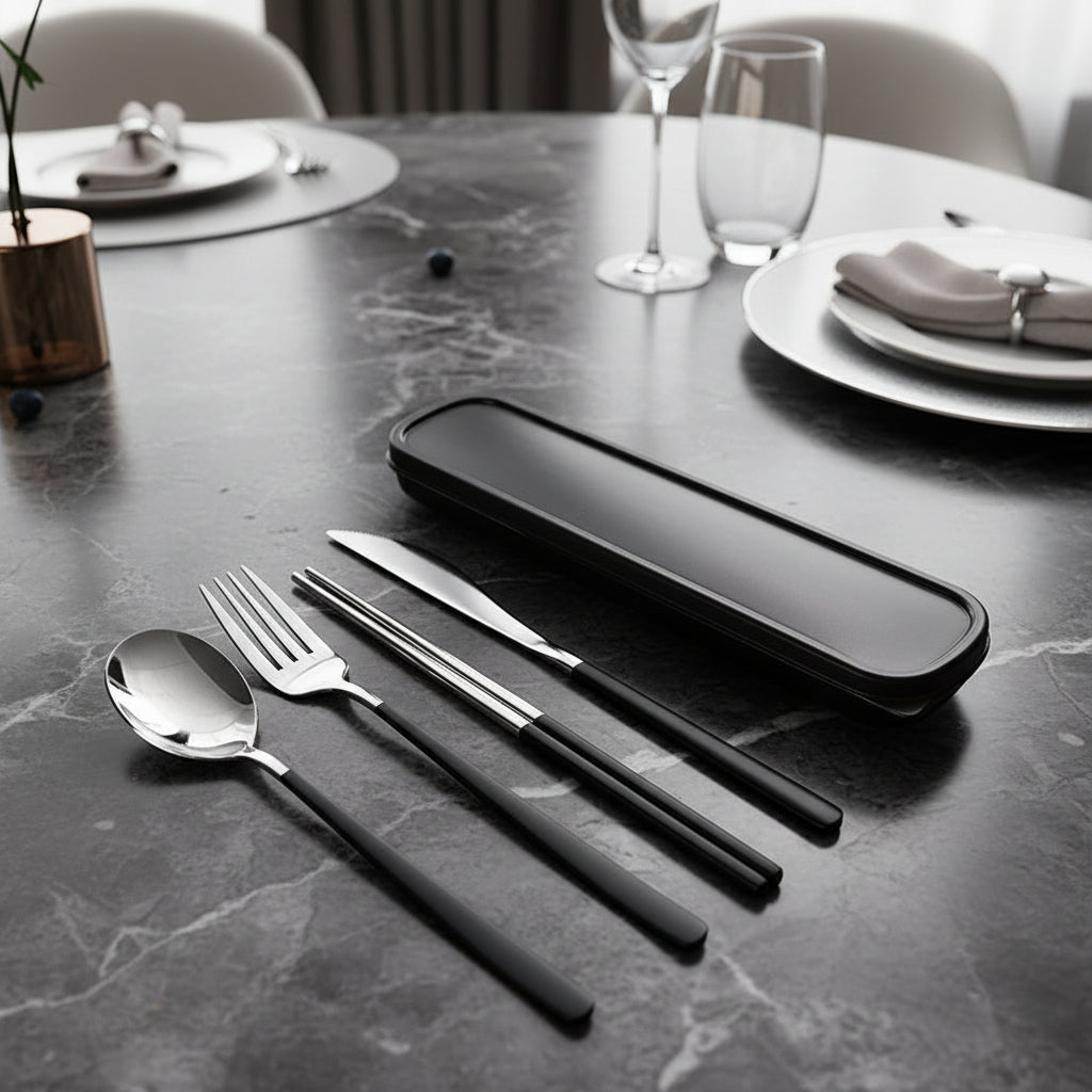 CUTLERYGO – Premium stainless steel travel cutlery set for daily use