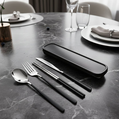 CUTLERYGO – Premium stainless steel travel cutlery set for daily use