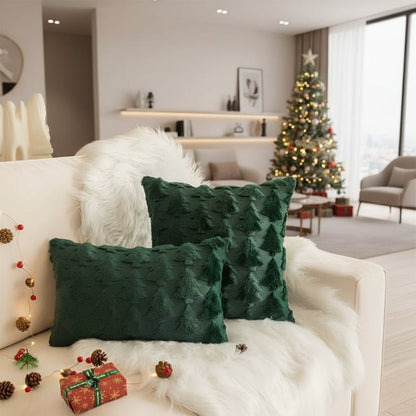 SPRUCELY – Cozy Plush Christmas Tree Pillowcase made of Ultra-Soft Fabric
