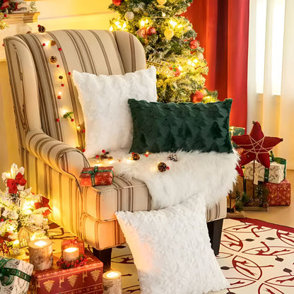SPRUCELY – Cozy Plush Christmas Tree Pillowcase made of Ultra-Soft Fabric